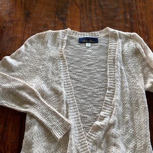 Cream colored cardigan from francesca’s.  Size M